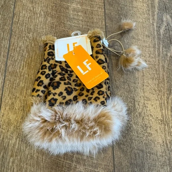 fingerless gloves womens leopard print gloves